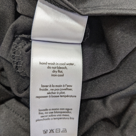 DANIELLE BERNSTEIN Ruched O-Ring Dress Black M - Picture 13 of 15